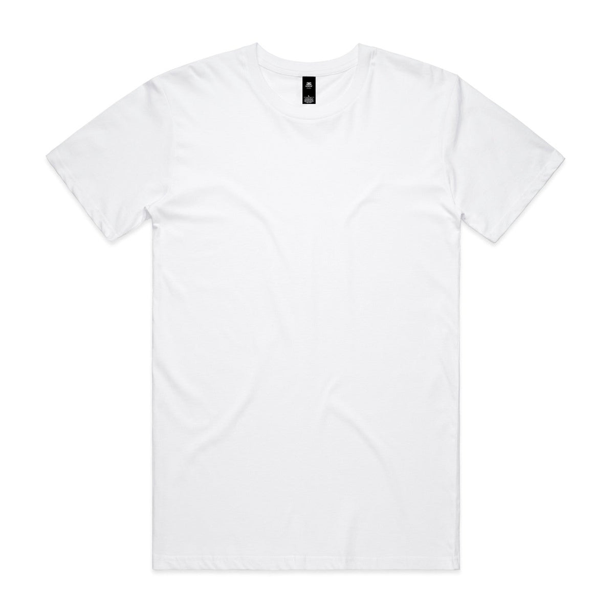 White cotton planett staple tee with crew neck and short sleeves ideal for work uniforms and casual workwear