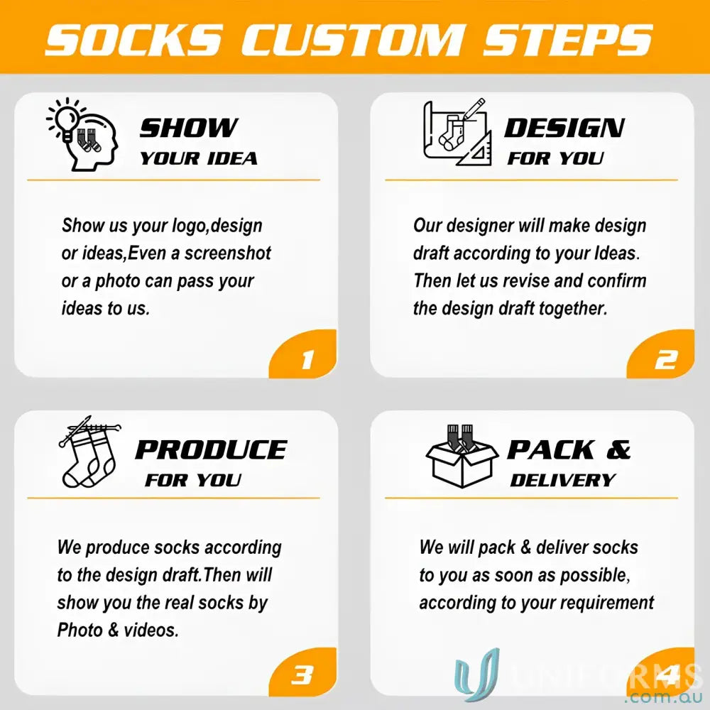 Steps to customize your Sports Socks for unique custom sports socks design