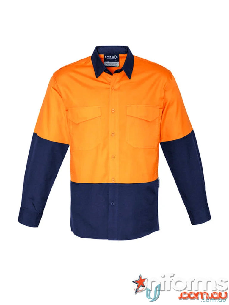 Two-tone Syzmik mens rugged cooling Vis shirt zw128 with reinforced stress points