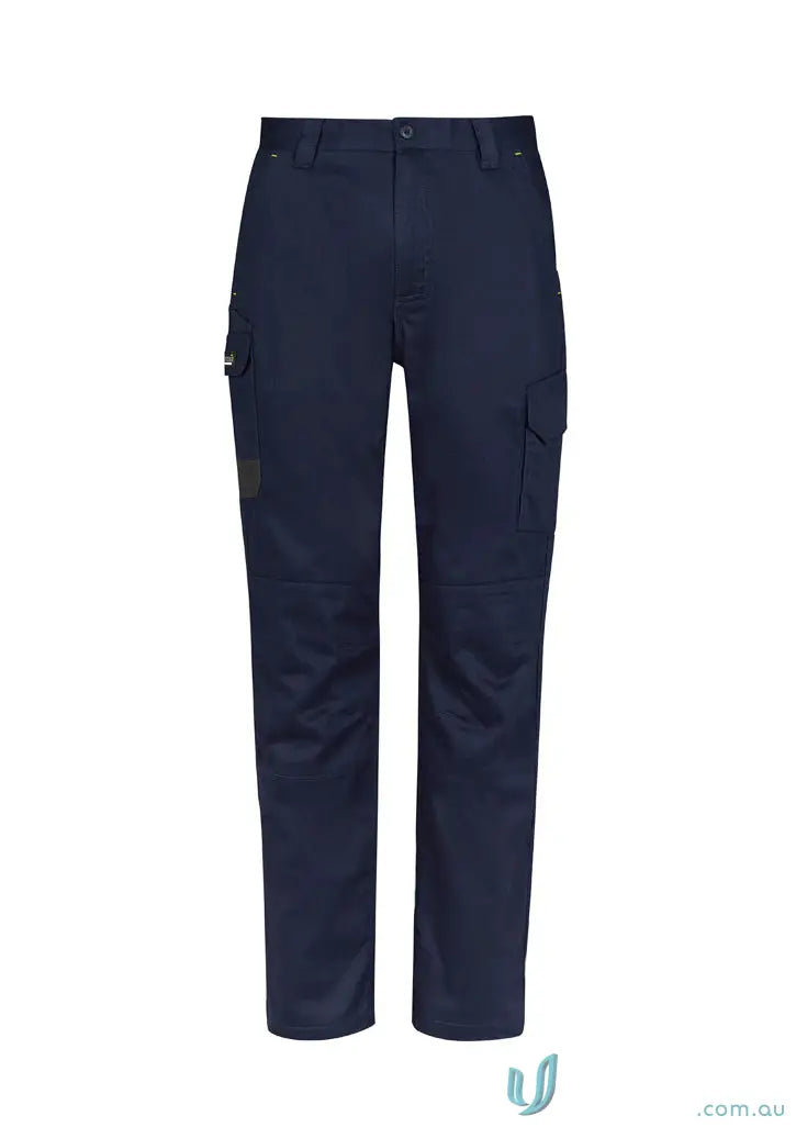 Navy blue Syzmik Men’s Summer Cargo Pant for long summer shifts, stay cool and comfy