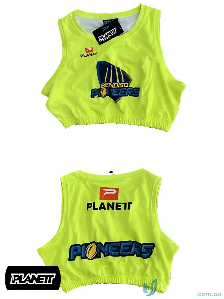 Neon yellow crop top on TB101 Custom Training Bibs for advanced training bibs by Northern Knights Anthony Rocca