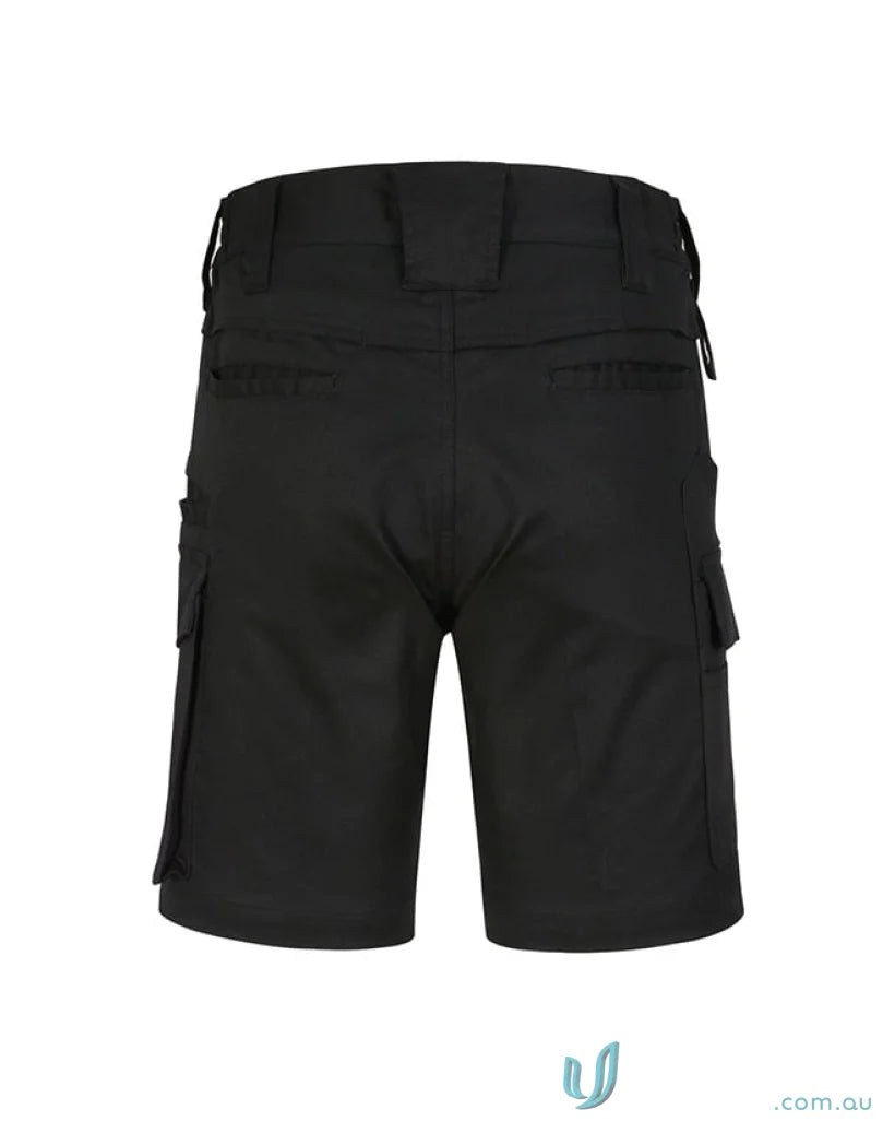 Black cargo shorts from WP27 Unisex Cotton Stretch Rip Stop Work Shorts collection