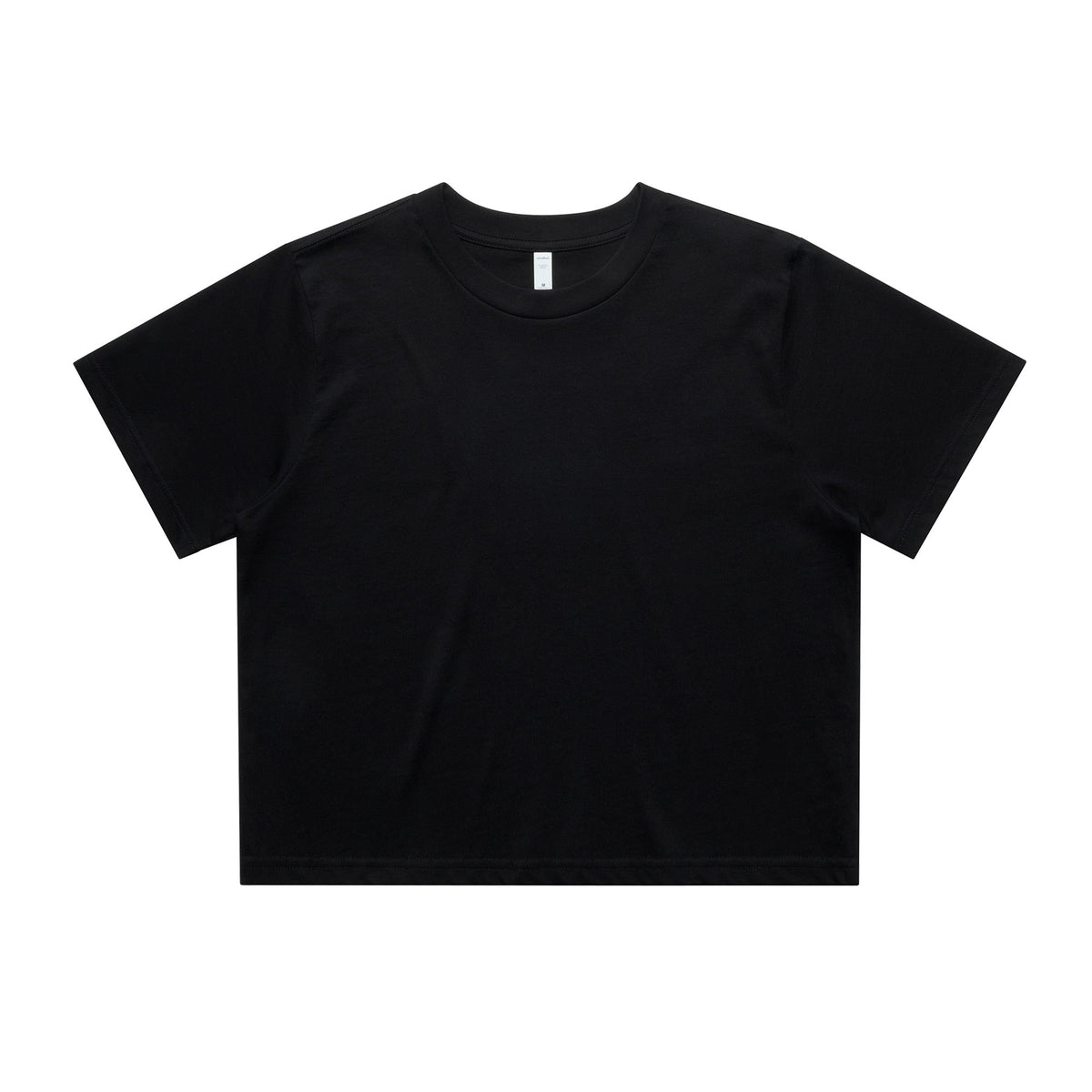 Women’s classic cropped tee black short-sleeved cotton perfect for comfy workwear or casual uniforms