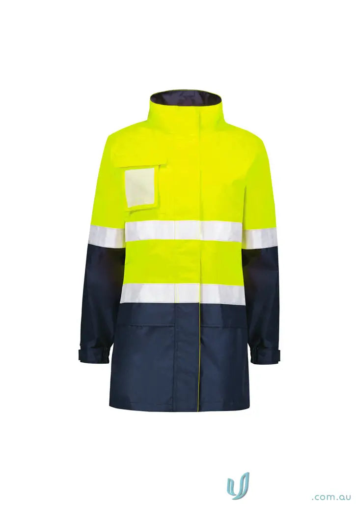 Womens Hi Vis Ultralite Waterproof Jacket with 000mm waterproof rating and breathable mesh lining