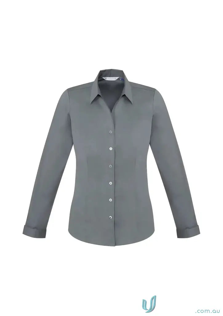 Gray monaco long women’s biz collection ladies long sleeve shirt for women