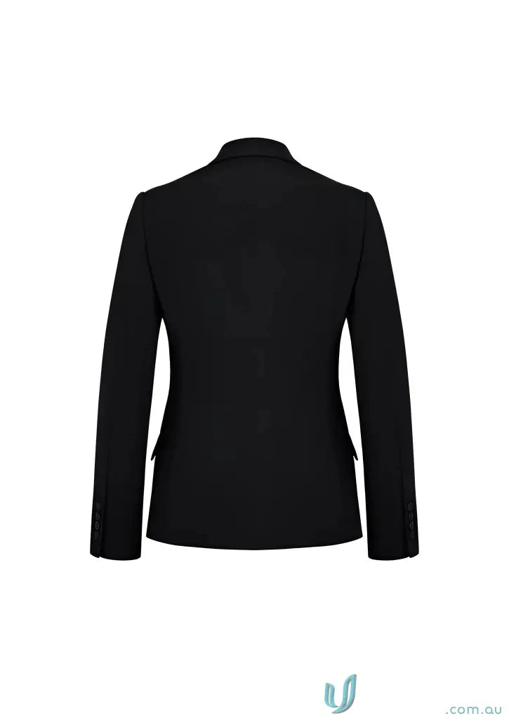 Black tailored blazer from YR Ladies Siena Mid Length jacket with flattering silhouette