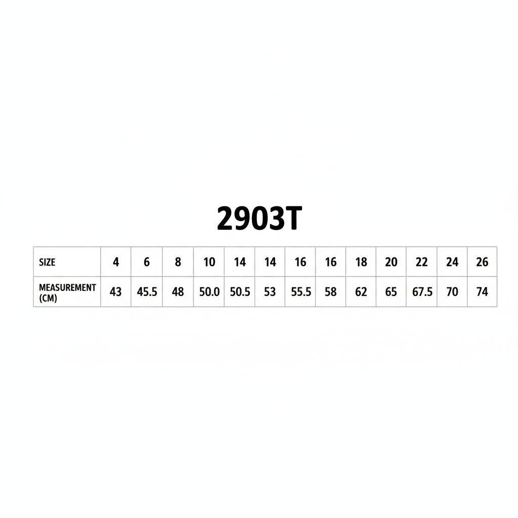 Ladies Mosman 3qtr Shirt size chart