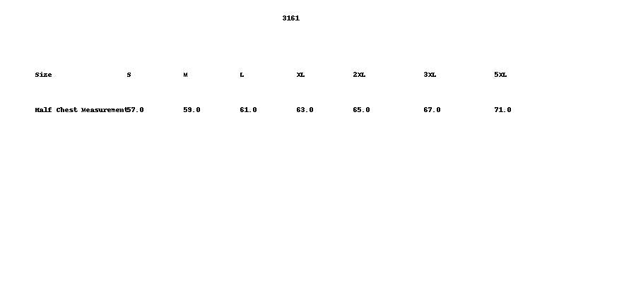 Ladies Outlander Eco Jacket size chart