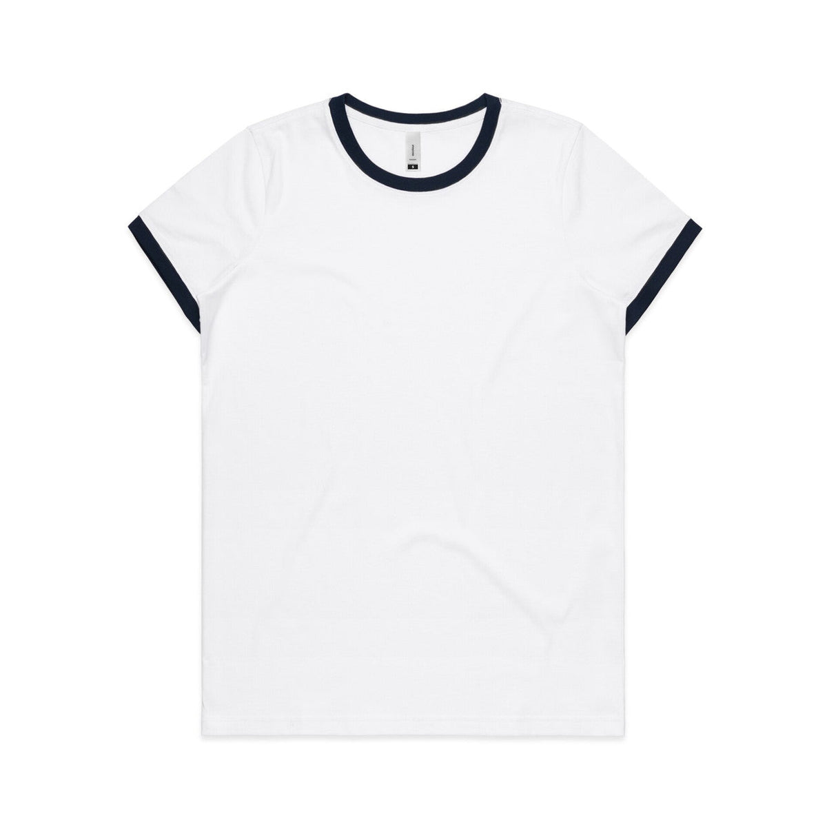Wo's Maple Ringer Tee 4053 - White/Navy