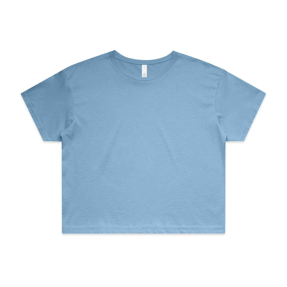 Wo's Crop Tee 4062 - Carolina Blue