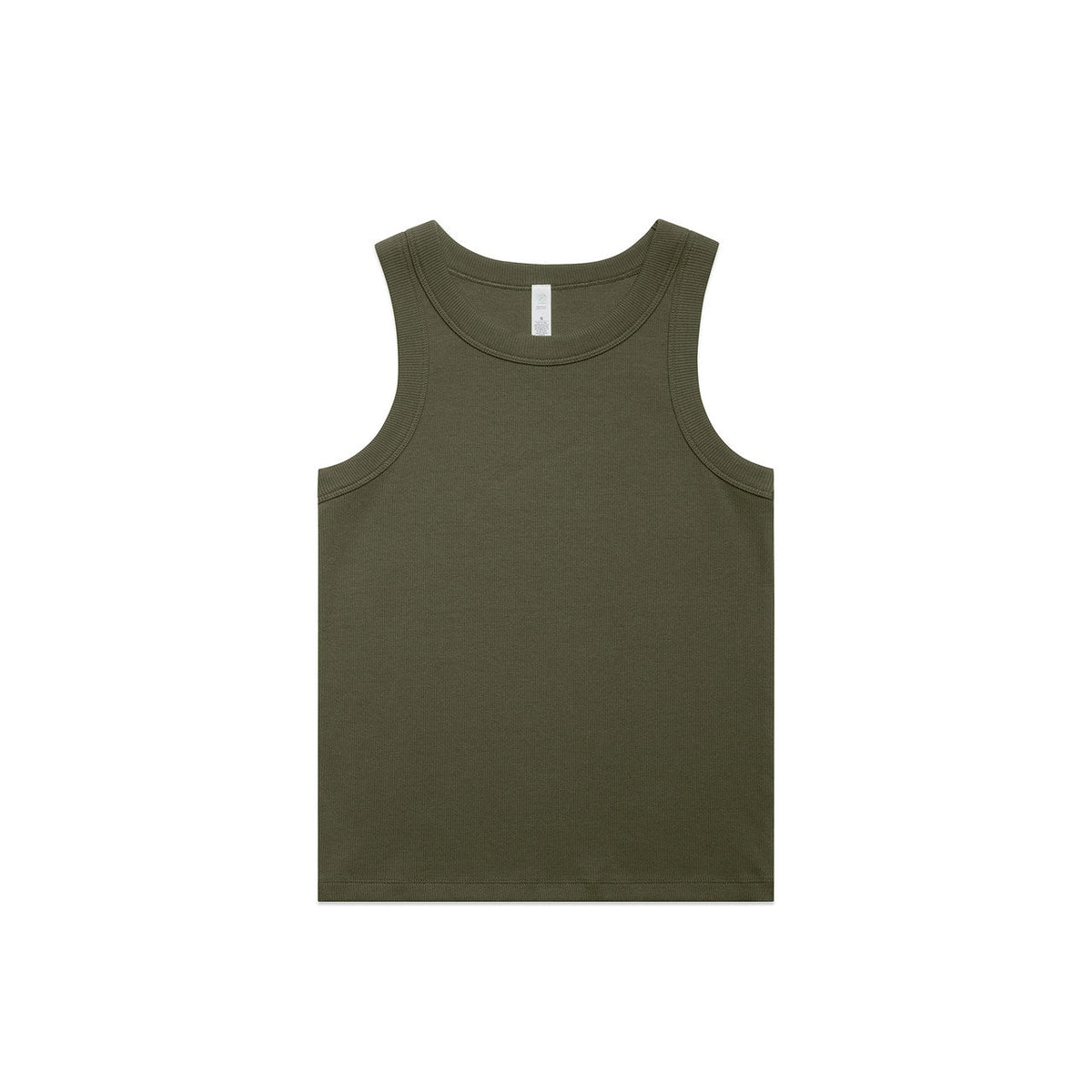 Wo's Organic Rib Tank 4063G - Army