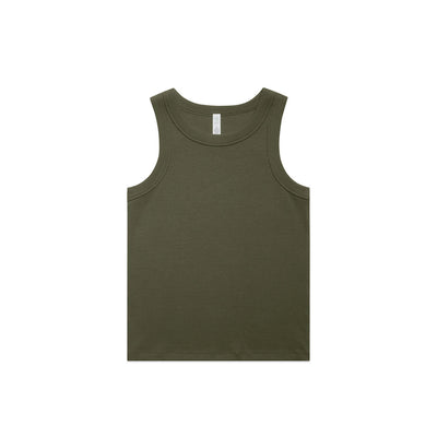 Wo's Organic Rib Tank 4063G - Army