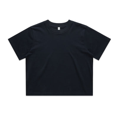 Wo's Classic Crop Tee 4072 - Navy