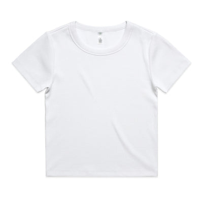 Wo's Organic Rib Tee 4092G - White
