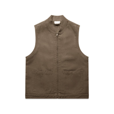 Wo's Canvas Heavy Vest 4528 - Walnut