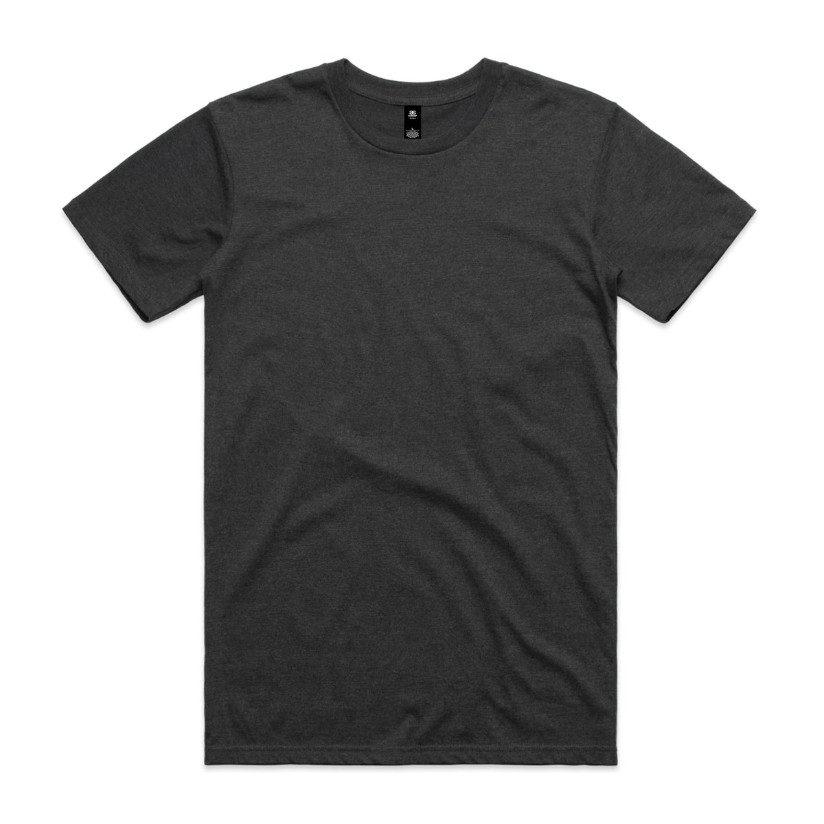 Dark gray short-sleeved crew neck cotton t-shirt perfect for comfortable workwear or casual work uniforms