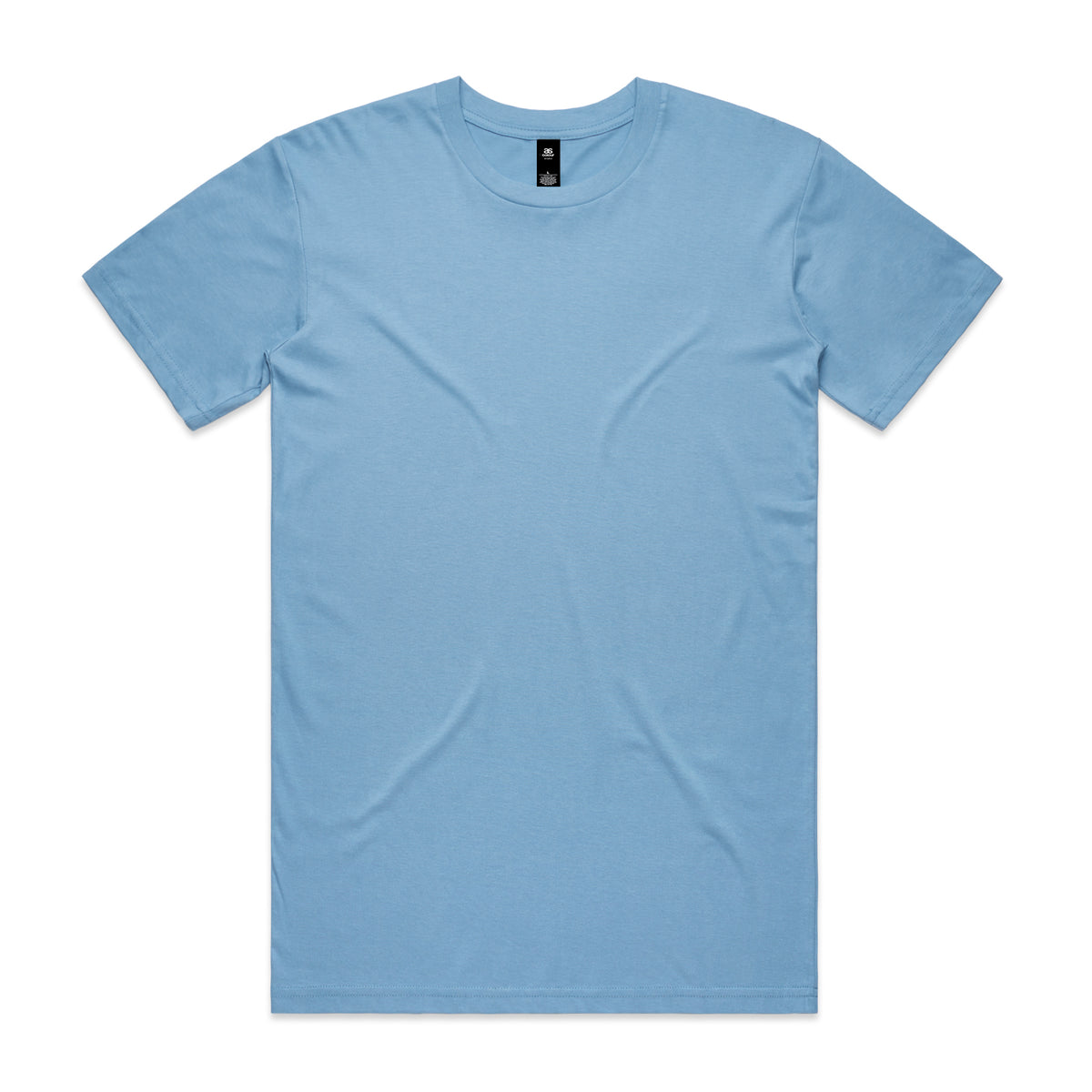 Light blue plain cotton planett staple tee with crew neck and short sleeves ideal for workwear uniforms