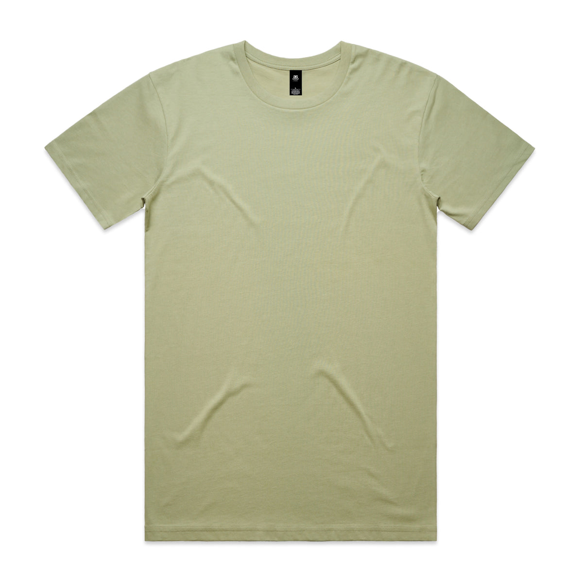 A minimalist olive green cotton crew neck t shirt perfect for casual work uniforms and comfortable workwear