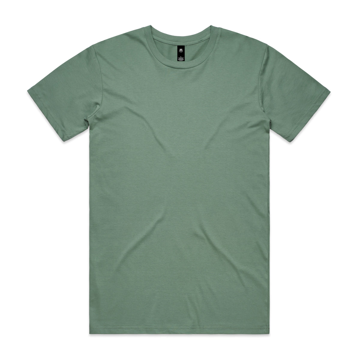 Minimalist olive green planett staple tee with crew neck and subtle texture perfect for workwear and uniforms