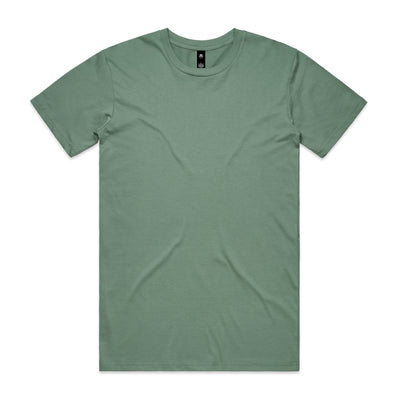 Minimalist olive green planett staple tee with crew neck and subtle texture perfect for workwear and uniforms