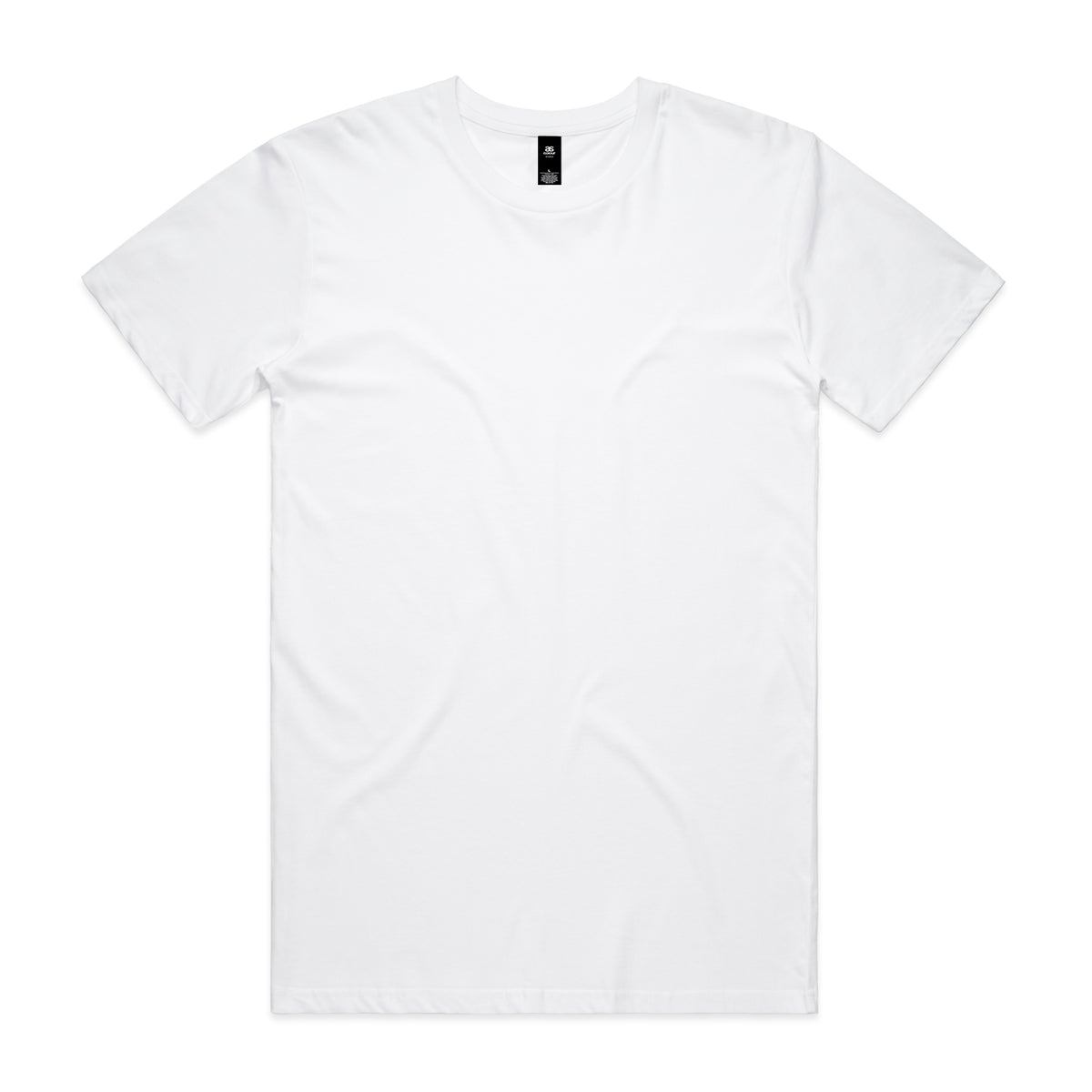 White short-sleeved crew neck Planett staple tee with minimalist design perfect for workwear or uniforms