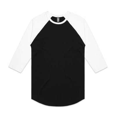 Raglan Tee 5012 - Black/White
