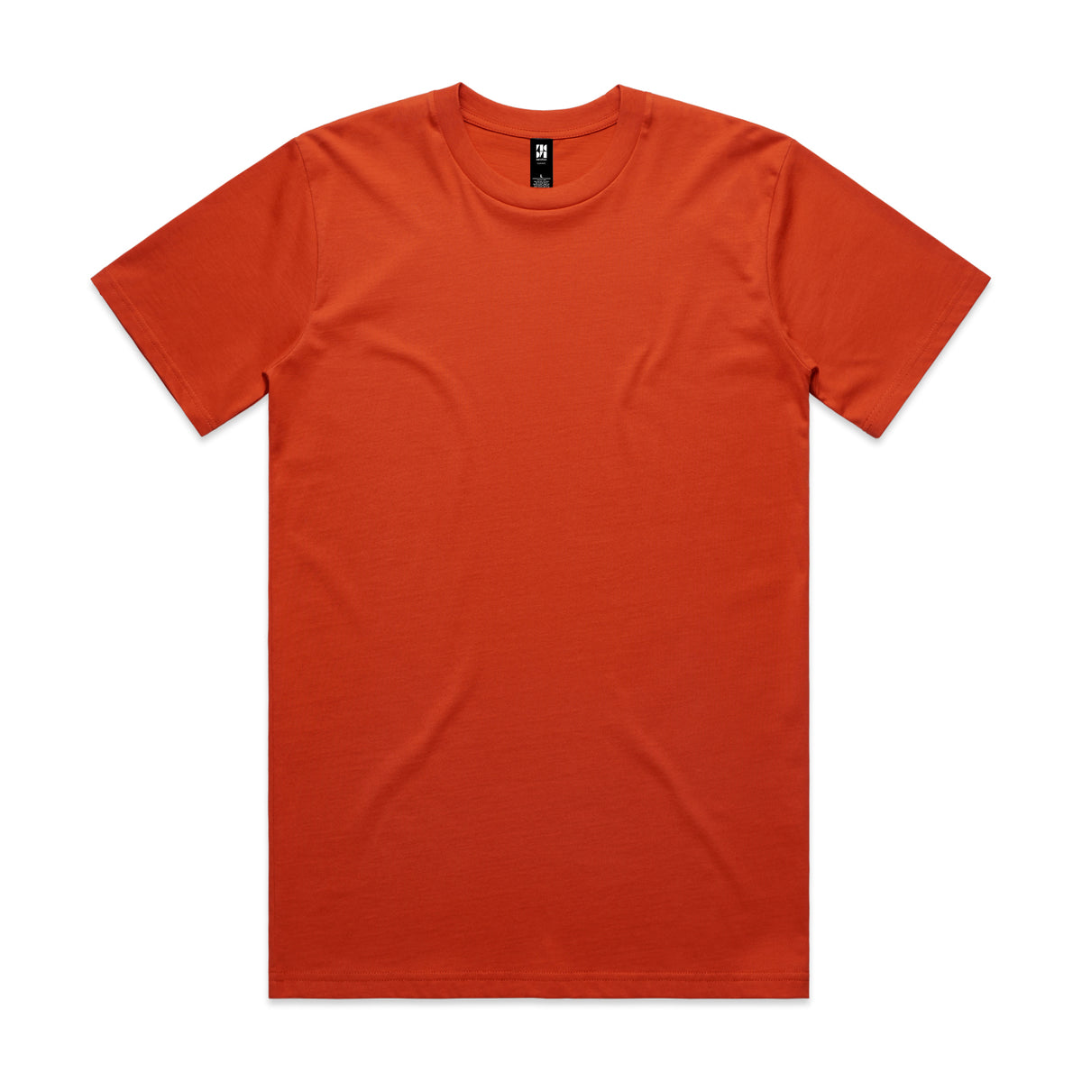 Classic heavyweight t-shirt in plain orange with crew neck and textured fabric ideal for workwear and uniforms