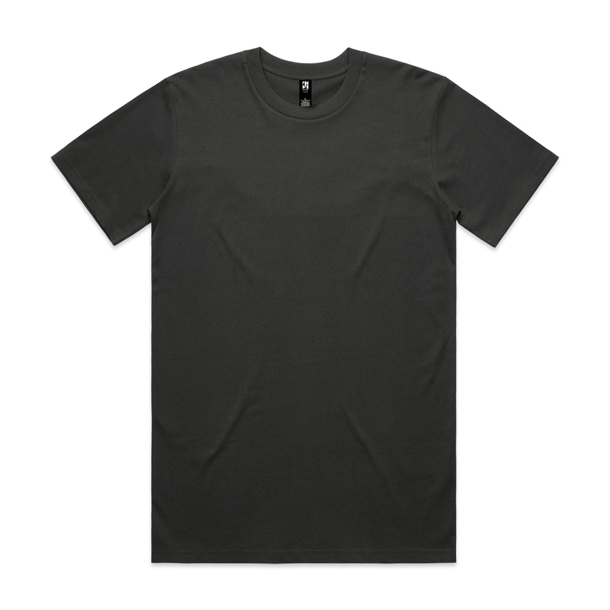 A sleek black classic heavyweight t-shirt with subtle texture perfect for workwear and uniforms