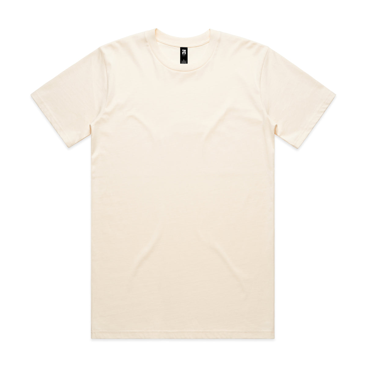 Cream-colored minimalist classic heavyweight t-shirt with subtle texture perfect for workwear and uniforms