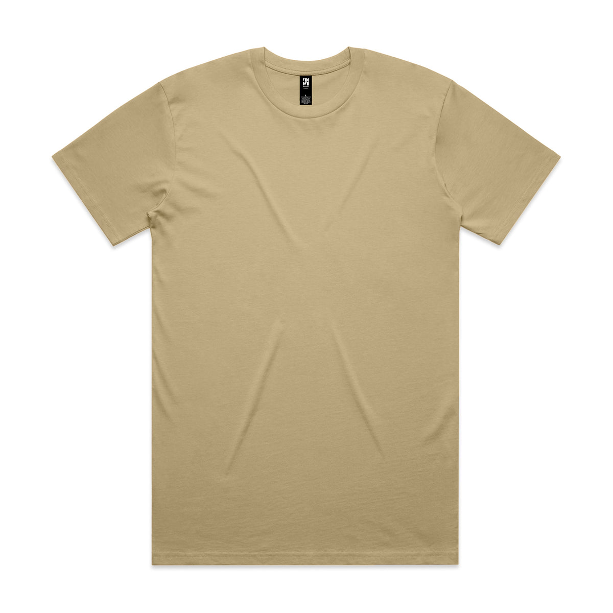 Beige classic heavyweight t-shirt with short sleeves and crew neck perfect for workwear and uniforms