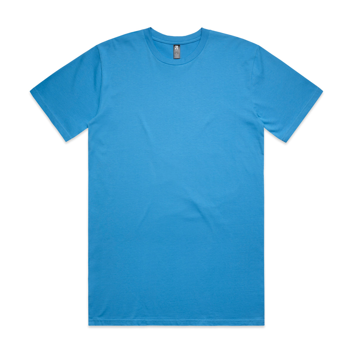 Classic heavyweight t-shirt solid bright blue soft cotton short sleeve perfect for work uniforms and workwear uniforms