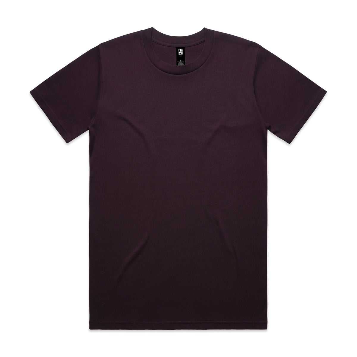 Dark purple classic heavyweight t-shirt with short sleeves and crew neck perfect for work uniforms and workwear