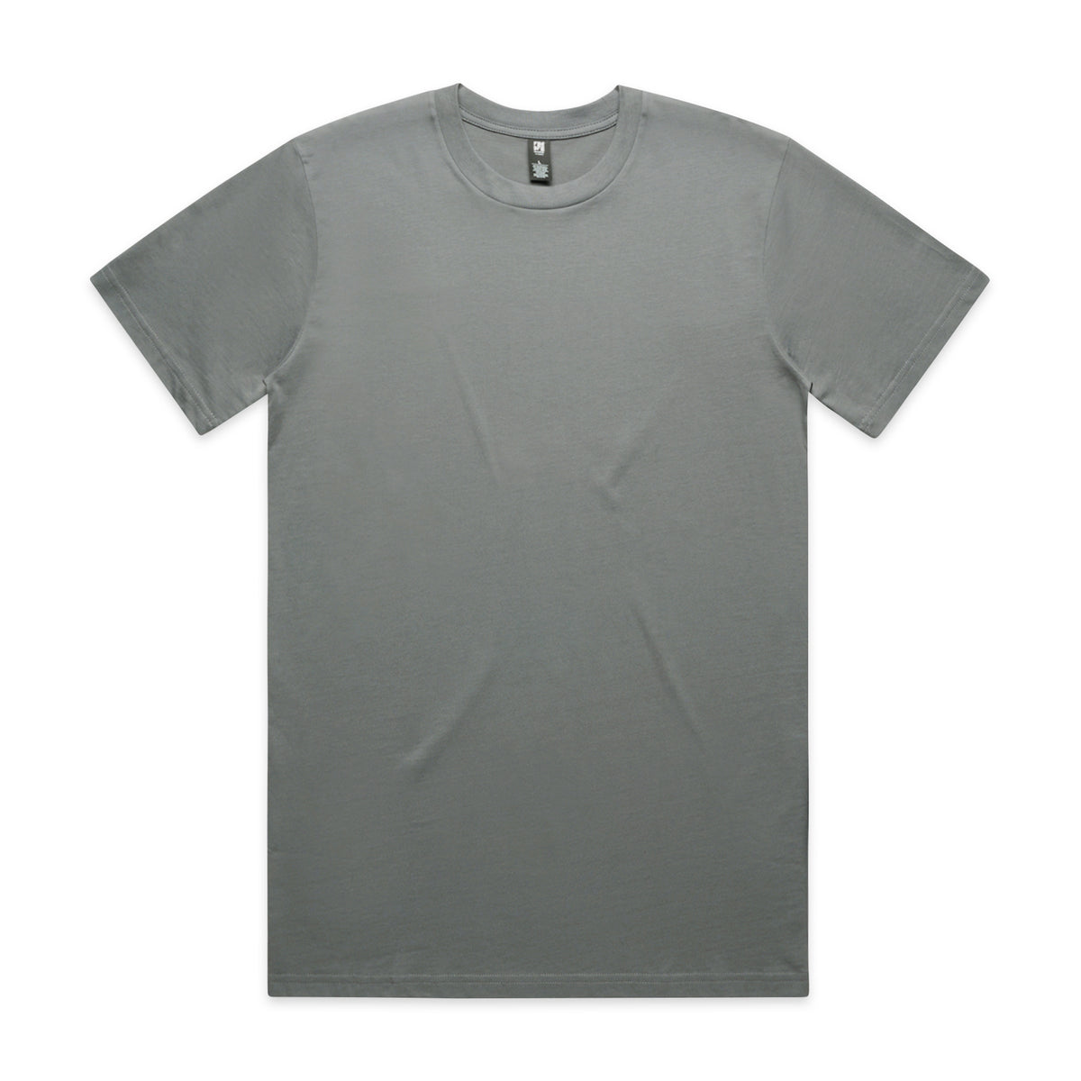 Classic heavyweight gray t-shirt with crew neck and subtle texture perfect for uniforms and workwear use