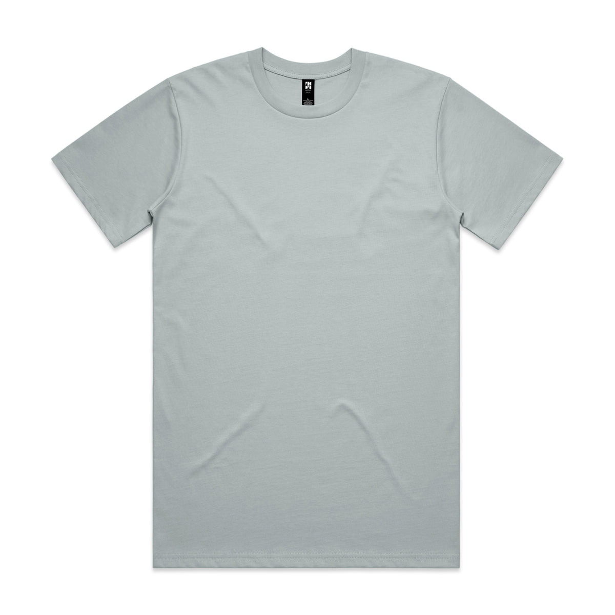 Classic heavyweight t-shirt in light gray cotton blend with short sleeves perfect for work uniforms and workwear
