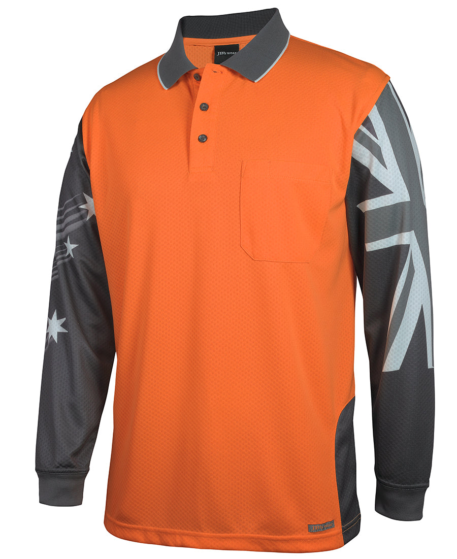 HiVis Southern Cross LS Polo