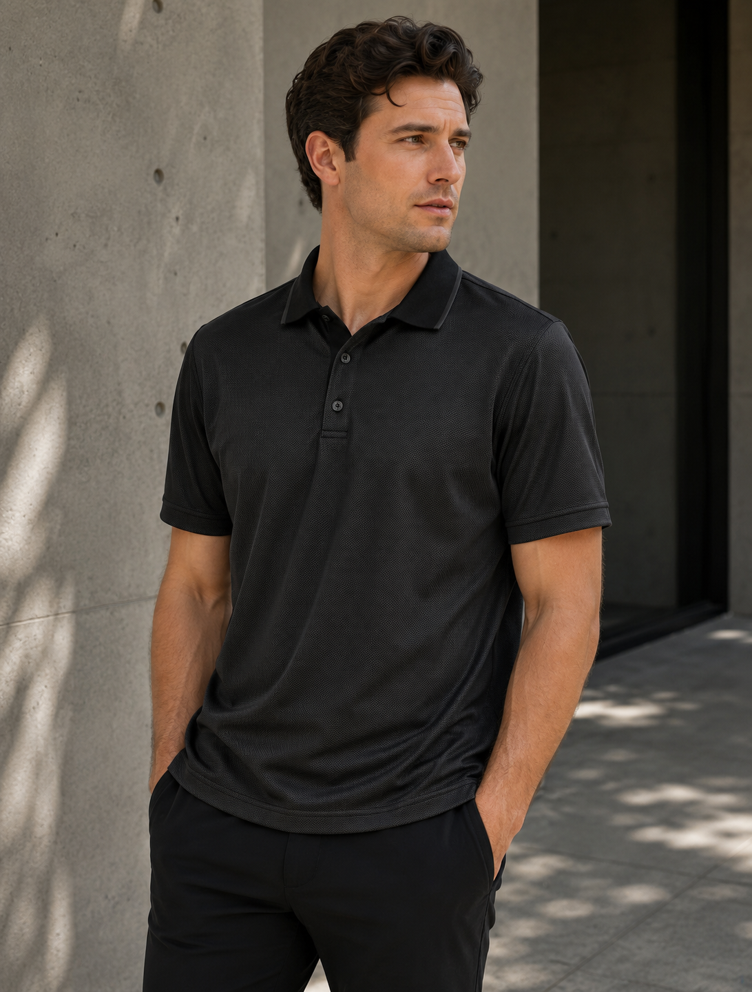 Brand Polo men's work polo on Australian catalogue model