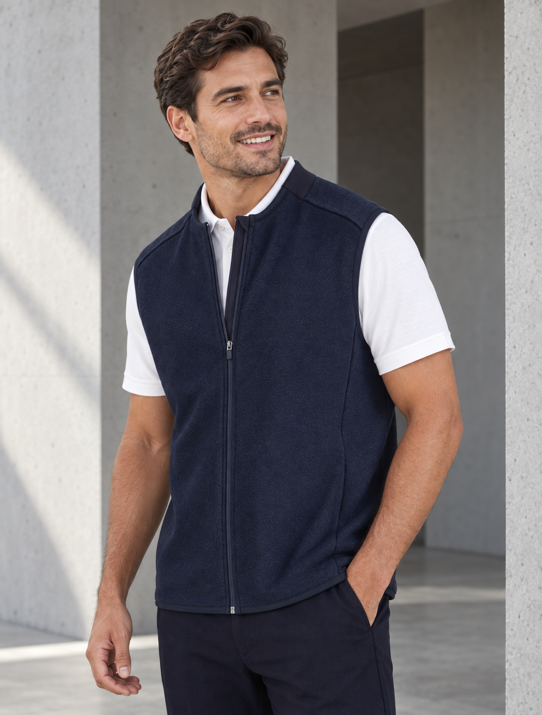Mens Nova Zip Front Vest