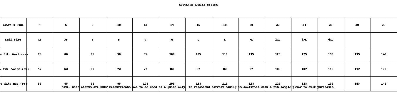 Freya Shirred Cuff Soft Top size chart