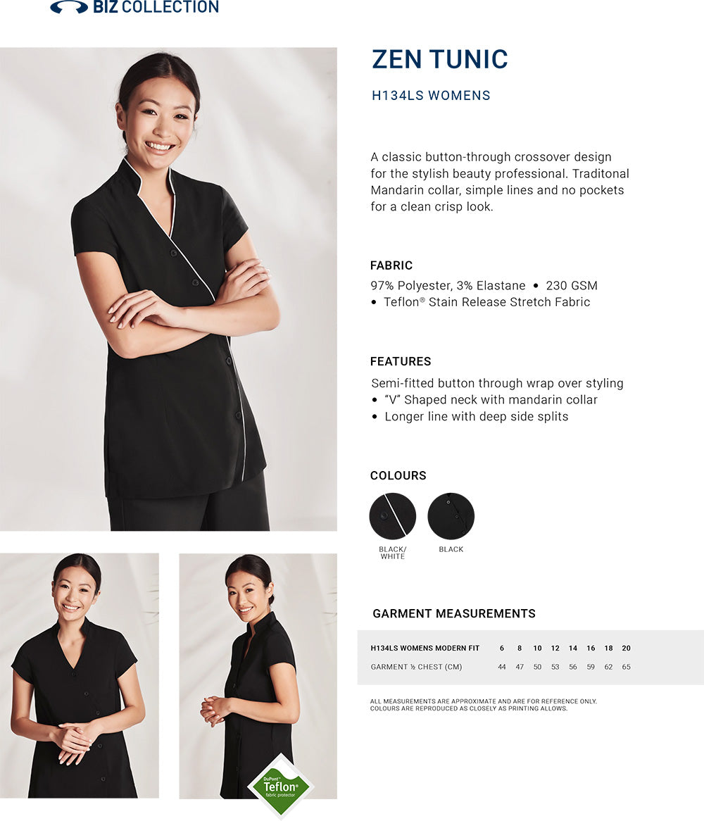 Zen Crossover Tunic size chart