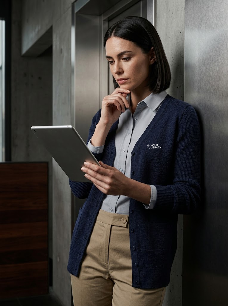Your Library (EMB) Ladies Cardigan