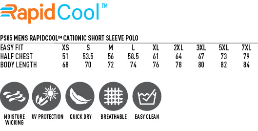Harland Polo size chart