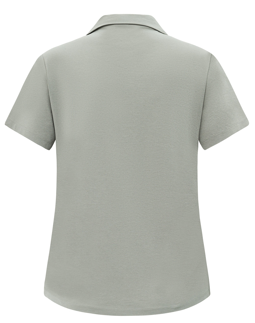 Light gray polo shirt on a white background
