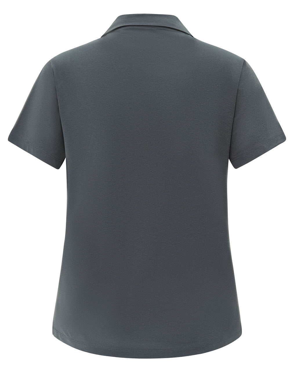 Gray polo shirt on a white background