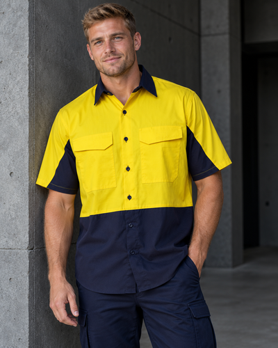 WorkCraft HiVis Vented Ripstop Shirt