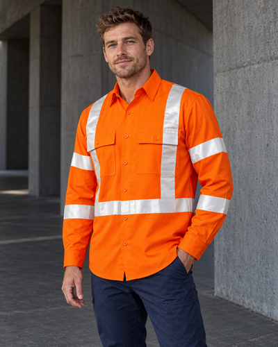 WorkCraft NSW Reflective Ripstop Rail Shirt