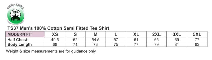 Savvy Tee size chart