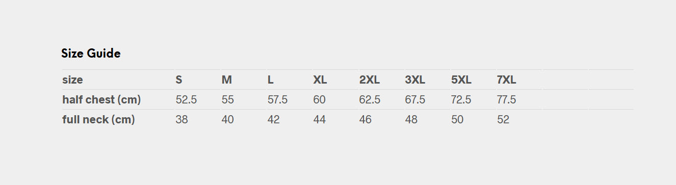 Floyd SS Linen Cotton Shirt size chart