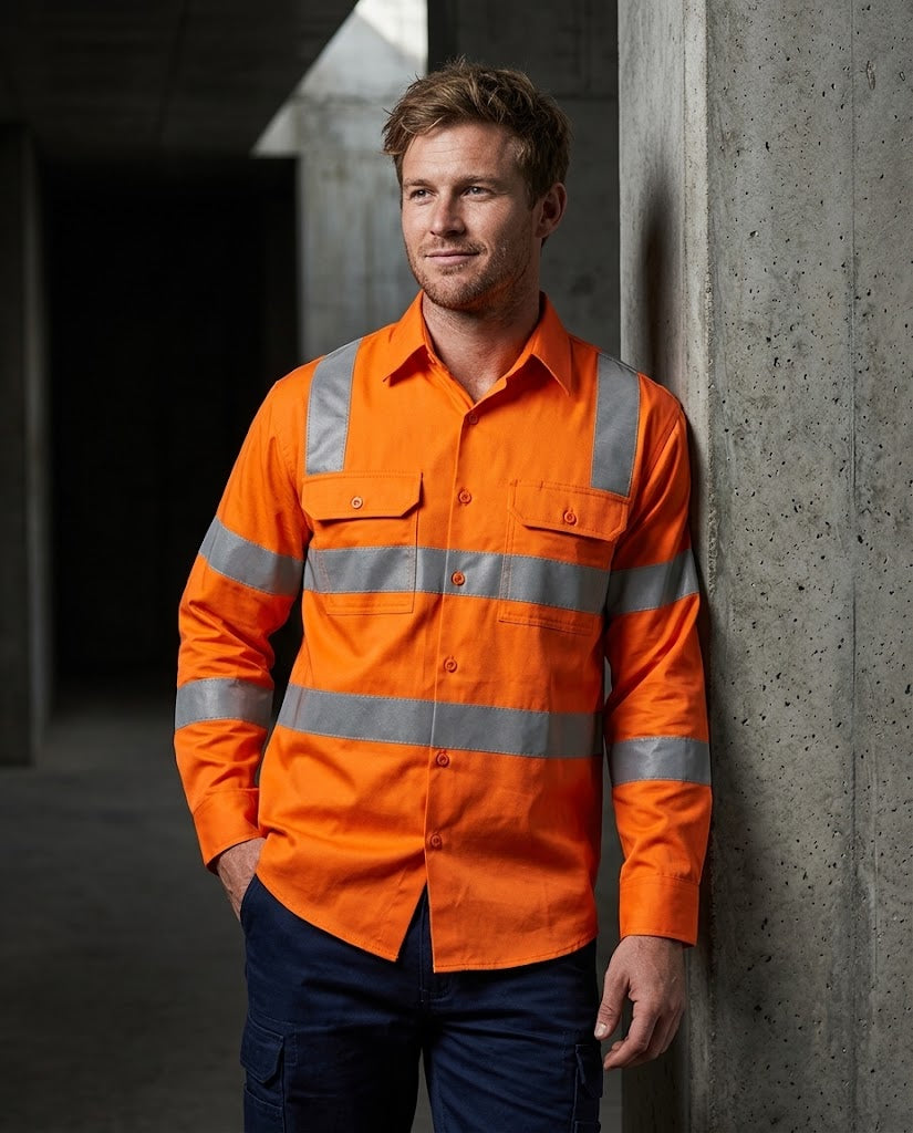 WorkCraft VIC Roads Drill Shirt With CSR Tape