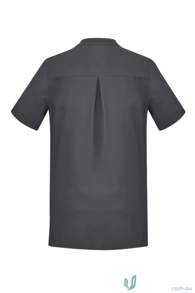 Gray short-sleeved shirt from Bizcare Florence Plain women’s Florence plain CS949LS