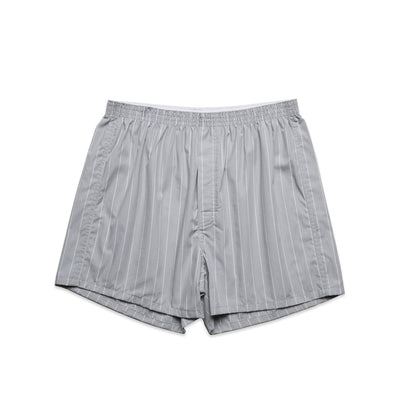 Boxer Fine Stripe Shorts 1216 - Smoke/White